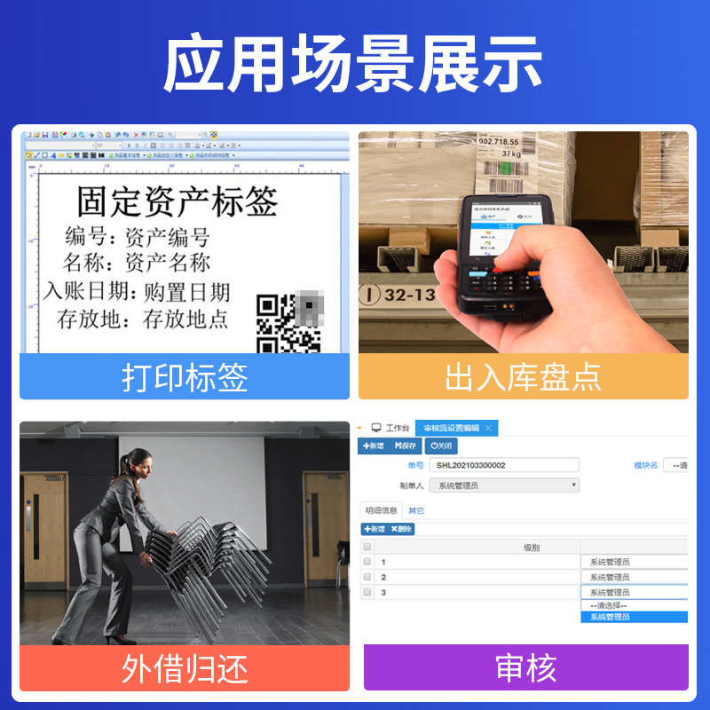 固定资产管理软件RFID企业物业银行学校政府部门物资管理设备移动盘点系统工厂办公设备二次开发终身版可定制-图2