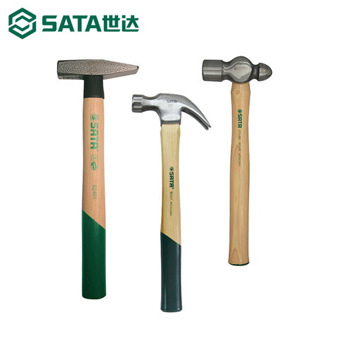 世达木柄锤子羊角锤圆头锤钳工锤家用奶头锤子工具硬木手柄榔头 - 图3