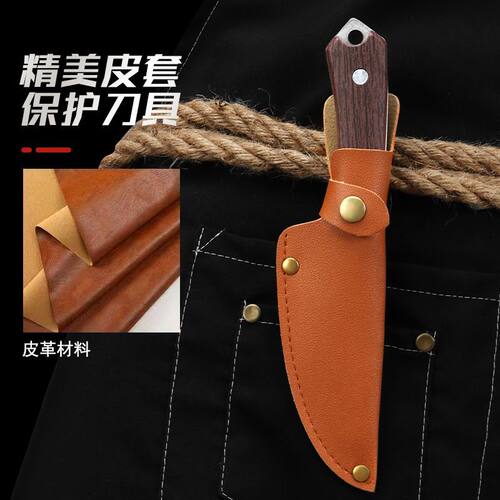 手把肉小刀不锈钢锻打野炊厨师刀牛排水果刀手工割肉锋利烧烤刀具 - 图1