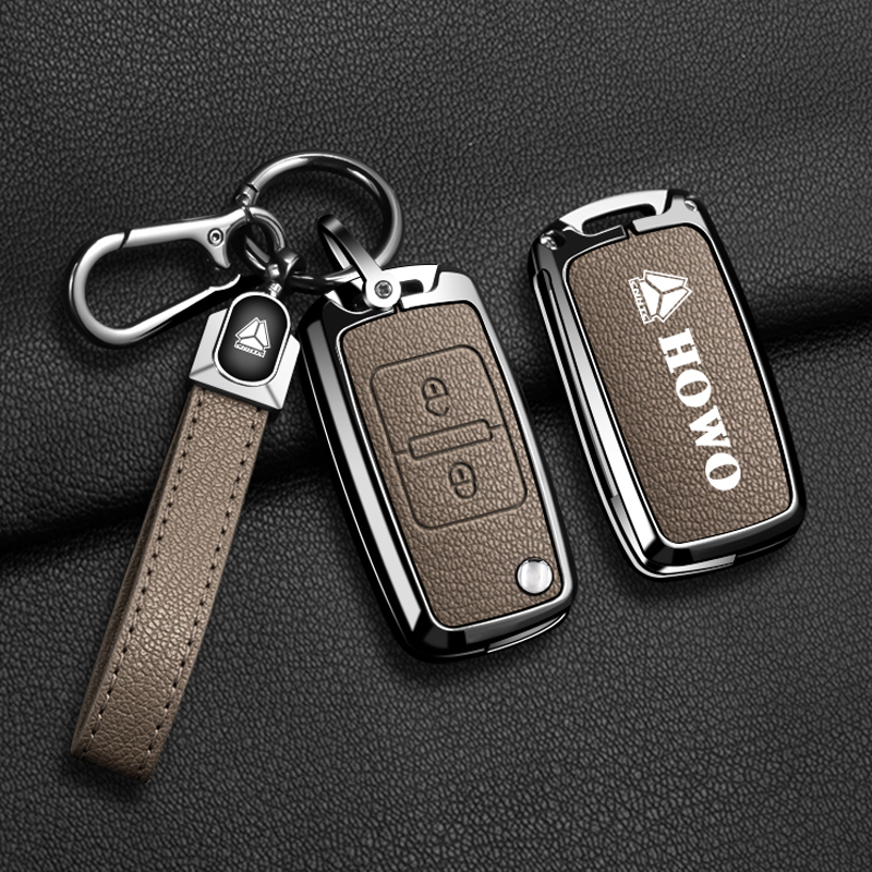 适用重汽豪沃钥匙套TH7轻卡T7H悍将统帅A7大货车howo配件TX5G壳扣 - 图0