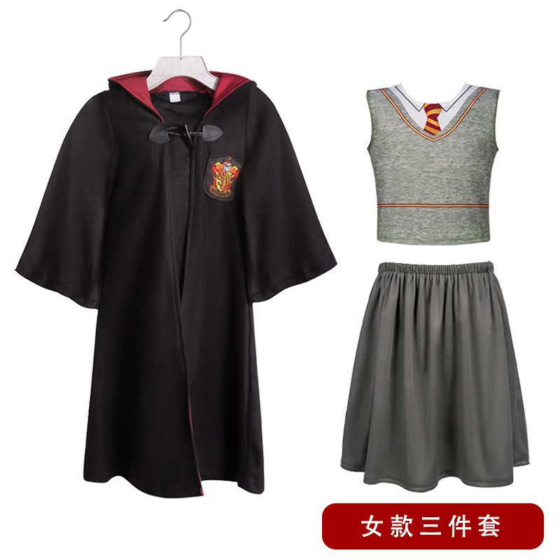哈利周边儿童cos服装波特学院长袍cosplay格兰芬多校服派对表演服 - 图1