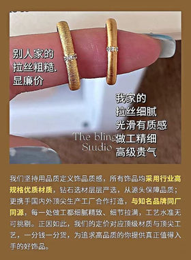 拉丝方糖莫桑钻项链轻奢高级925纯银厚镀18k金锁骨链简约气质高级