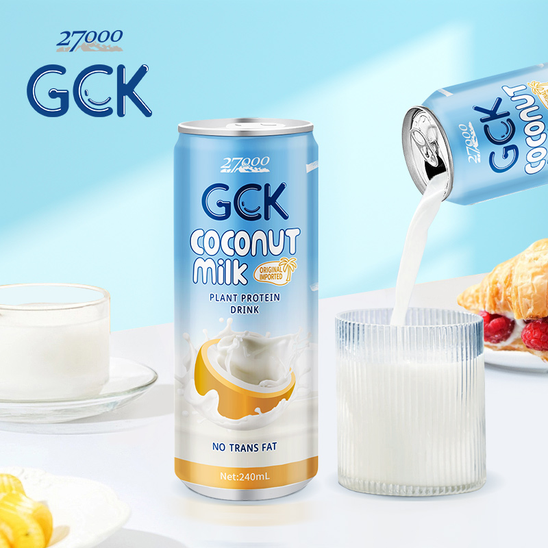 27000 GCK进口椰子汁植物蛋白饮料生椰拿铁椰奶早餐奶240ml*6*2罐