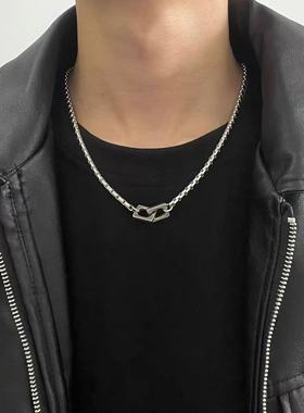 高级感轻奢小众钛钢装饰锁骨链男日常百搭简约配饰