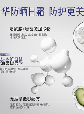 【双11预售】帕玑蚕丝防晒隔离霜防紫外线高倍美白清爽防晒乳