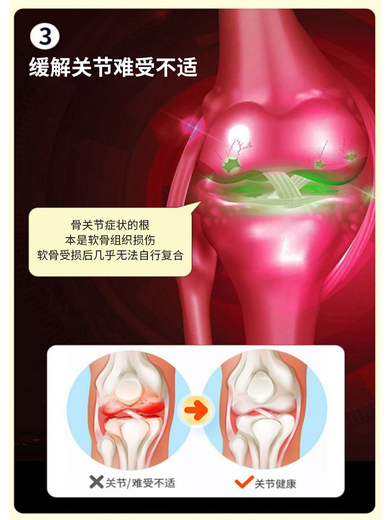 安糖补软骨素美国进口氨糖加钙片原装硫酸氨基葡萄糖官方旗舰店 - 图2