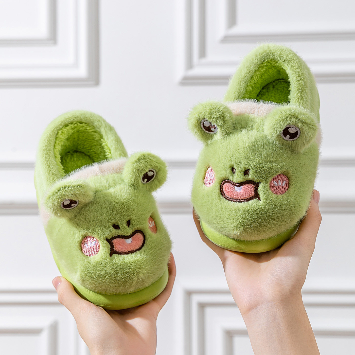 小熊儿童棉拖鞋男童冬季包跟宝宝室内家居防滑保暖毛绒小男孩棉鞋,淘宝优惠券,粉丝福利购,淘宝优惠卷