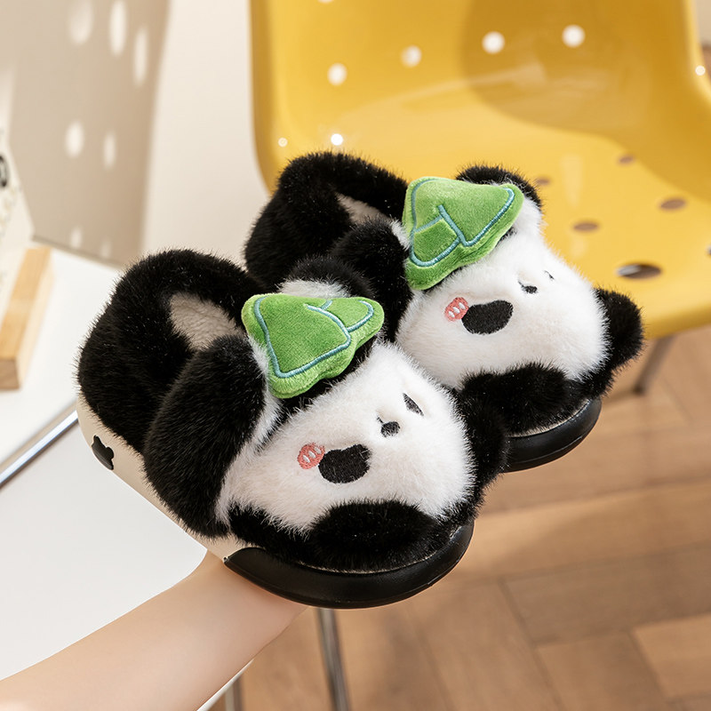 儿童棉拖鞋冬季女童男童包跟猫咪宝宝毛拖鞋室内家居保暖女孩棉鞋,淘宝优惠券,粉丝福利购,淘宝优惠卷