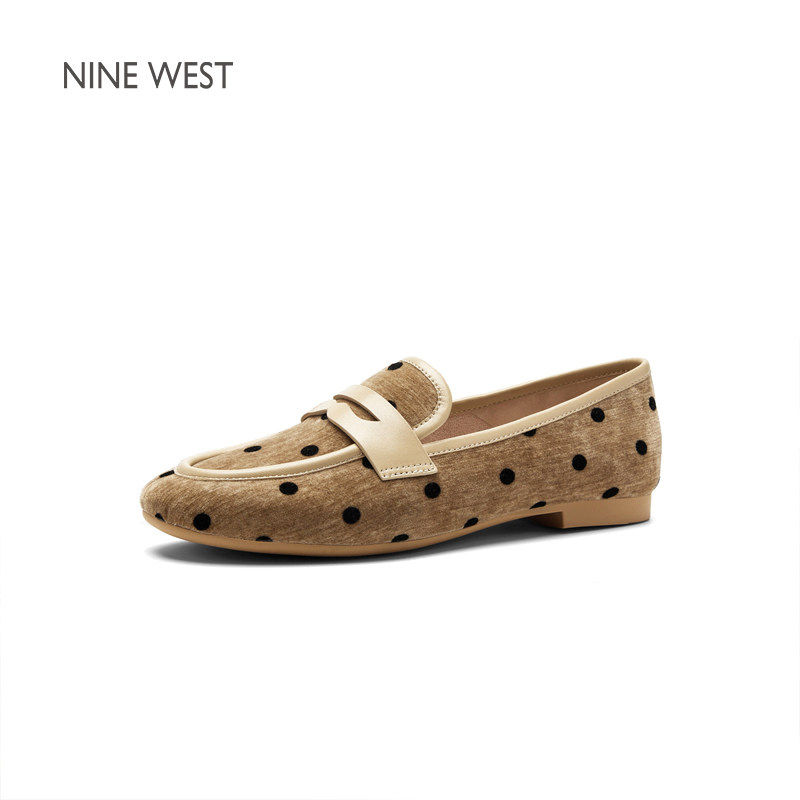 Nine West/玖熙波点乐福鞋女2026春季新款通勤小皮鞋平底软底单鞋,淘宝优惠券,粉丝福利购,淘宝优惠卷