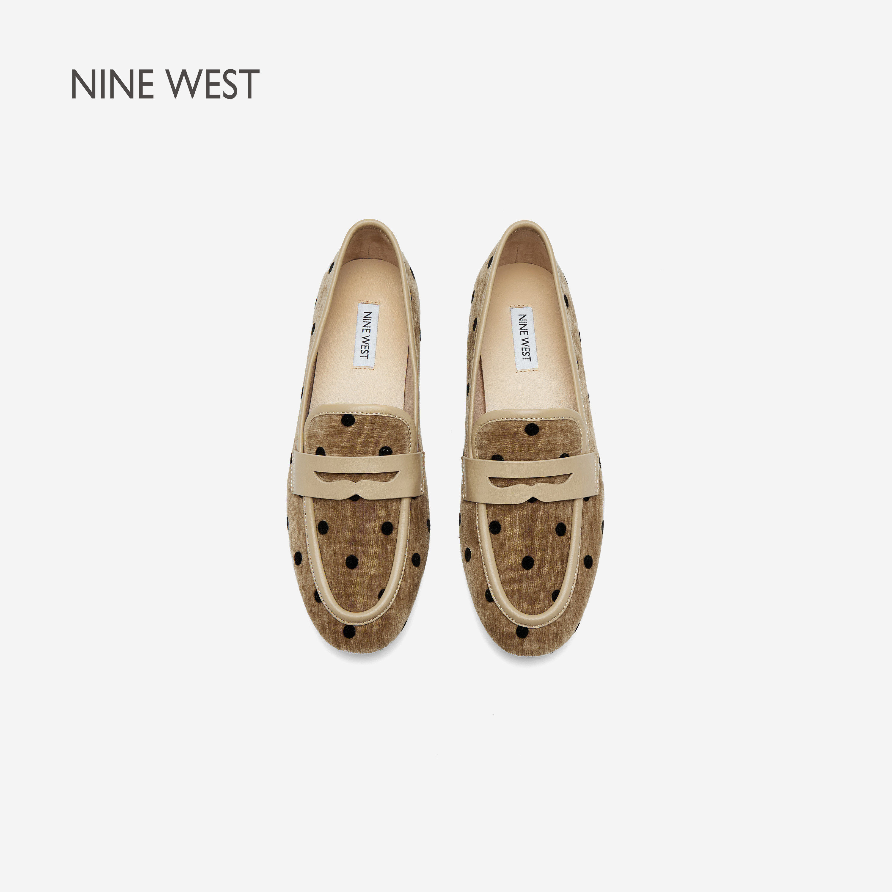 Nine West/玖熙波点乐福鞋女2026春季新款通勤小皮鞋平底软底单鞋,淘宝优惠券,粉丝福利购,淘宝优惠卷
