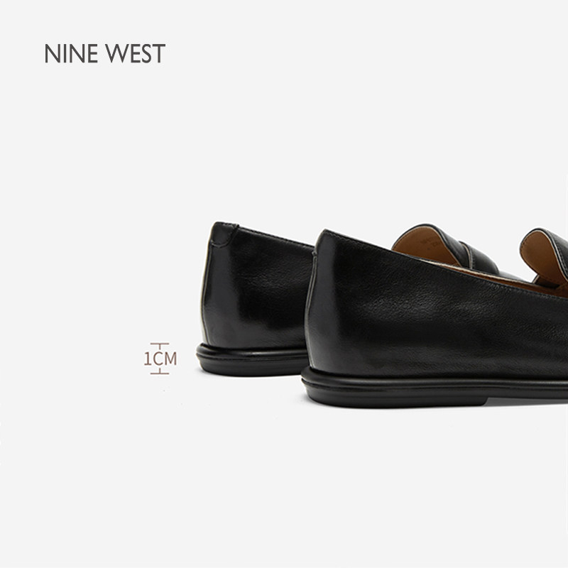 奥莱专供2026年春季乐福鞋女银环扣黑色低跟通勤小皮鞋复古女单鞋,淘宝优惠券,粉丝福利购,淘宝优惠卷