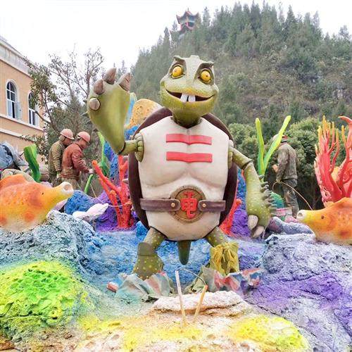 主题公园设计景观打造网红景点海洋馆怪兽制作玻璃钢工艺成型雕塑 - 图0