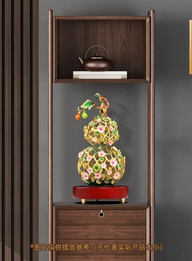 速发花饰铜葫芦摆件招财客厅入艺玄关酒柜轻奢装丝工户品搬家乔迁