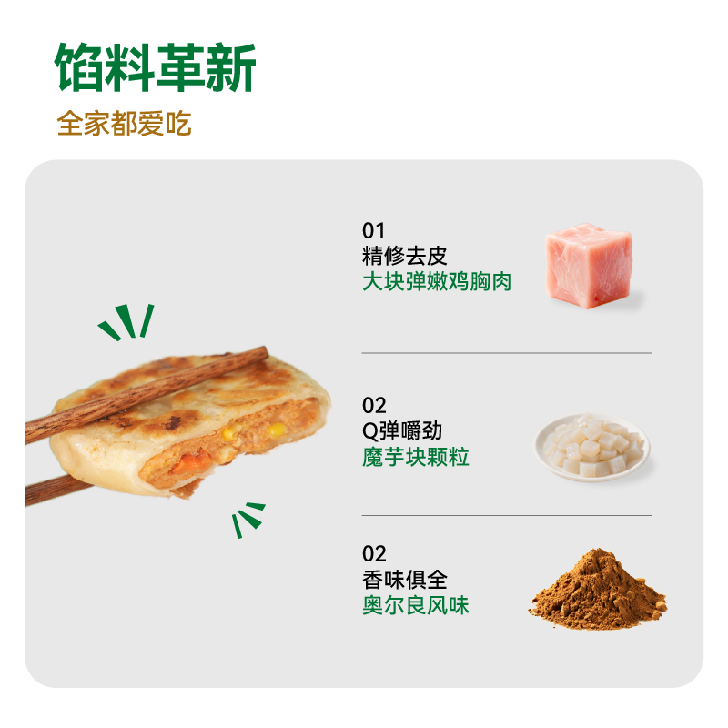 野人日记魔芋鸡胸肉纸皮馅饼轻食代餐营养速食儿童早餐半成品冷冻,淘宝优惠券,粉丝福利购,淘宝优惠卷