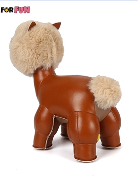 皮质羊驼座椅客厅家居饰品摆件