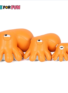 玩宠皮质客厅摆放暖居章鱼摆件