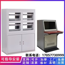 Single-couplet-type operating platform triple embedded violin table bevel control cabinet four-link monitoring operating table single-link cabinet
