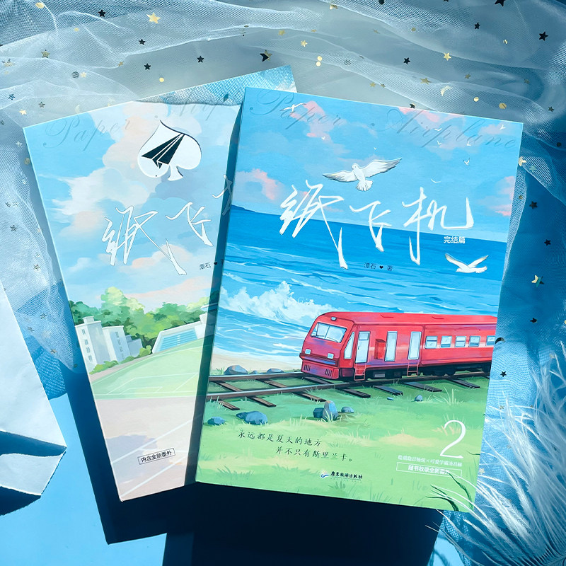 纸飞机小说全套正版1+2共2册 汤君赫x杨煊 潭石 全册实体书未删减版 赠明信片+红包+番外信纸 长佩文学城现代都市情感青春成长小说,淘宝优惠券,粉丝福利购,淘宝优惠卷