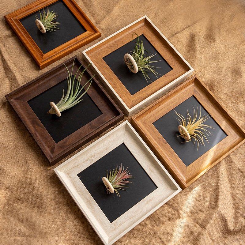 空气凤梨相框摆台复古高级感空框挂墙方形中古磁吸冰箱贴装饰画框,淘宝优惠券,粉丝福利购,淘宝优惠卷