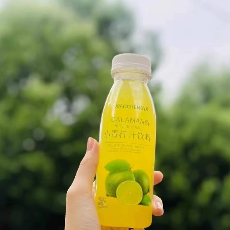 小橙优选小青柠汁饮料网红柠檬果蔬汁维生素C小瓶300ml6瓶/箱包邮 - 图0