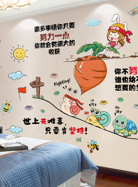 班级布置教室装饰文化墙贴纸自粘辅导班儿童房间墙面励志学习贴画