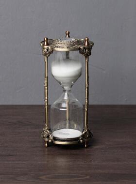 欧式创意沙漏客厅装饰摆件家居办公室装饰品锌合金高档时间计时器