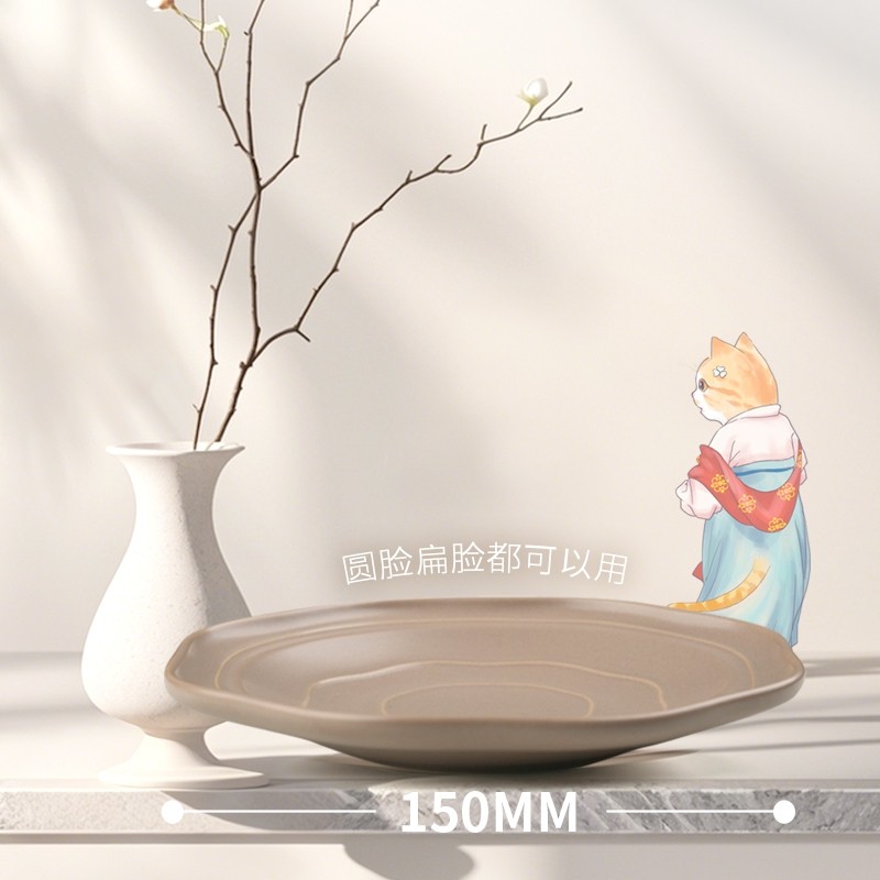 观复猫xHulululo猫碗陶瓷护颈猫食盆猫粮碗慢食碗宠物用品,淘宝优惠券,粉丝福利购,淘宝优惠卷