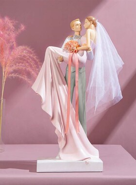 速发情侣订婚新婚婚礼礼物客厅摆件家居装饰品送结新闺蜜人婚礼盒