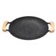 Outdoor grilling pan, medical stone barbecue plate, barbecue plate, cassette stove, barbecue, skewers, steak, non-stick plate, Korean barbecue plate