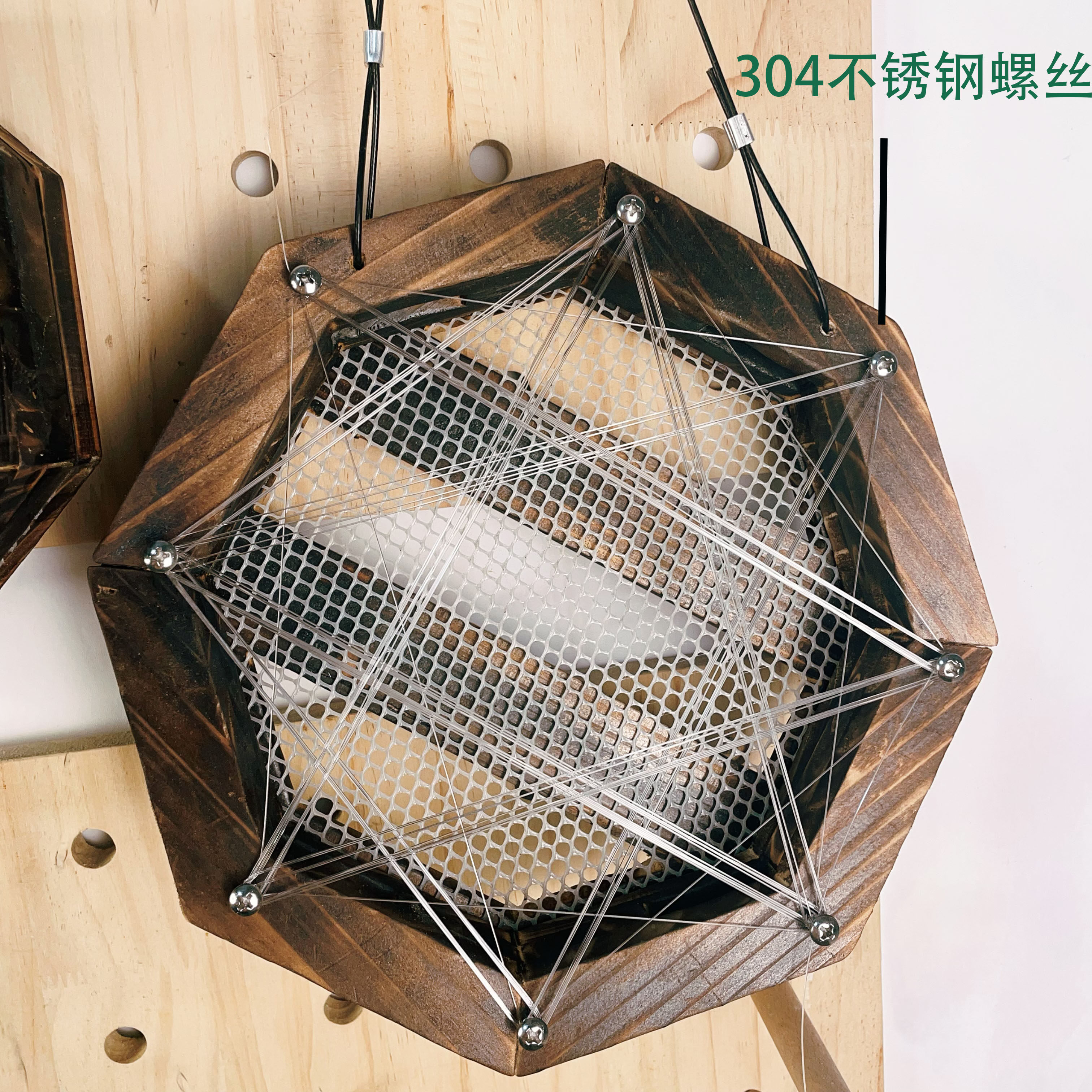 鹿角蕨挂板鹿角蕨定植板八角框实木碳化蕨类植物盆种植盆木筐木盆,淘宝优惠券,粉丝福利购,淘宝优惠卷