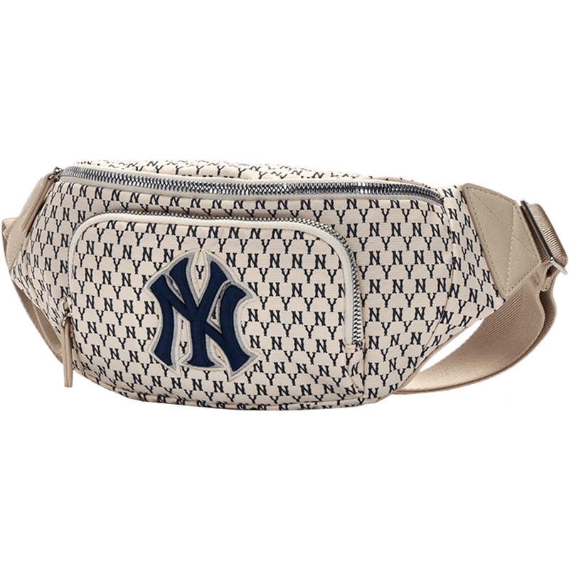 MLB斜挎包单肩包男包女包2024夏季纽约洋基老花休闲包运动包胸包-图3