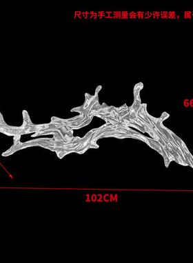 现代透明树脂浪花雕塑吊饰婚庆大堂天花板别墅软装悬空中水花挂件
