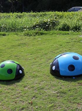 户外玻璃钢真七星瓢虫摆件甲壳虫雕塑户外游乐场园林草坪动物装饰