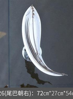 户外不锈钢鱼雕塑金属艺术墙面水池景观售楼处装饰品抽象鱼群摆件