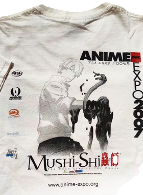 WHO CARE美式大百科Mushishi White Shirt虫师二次元动漫短袖T恤
