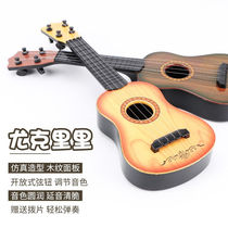 Childrens guitar toy girl Ukriri beginner scholar instrument violin can play emulated flower pear wood