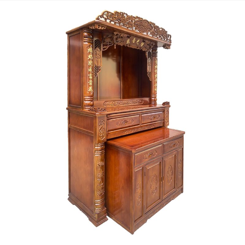 佛柜实木佛桌佛台中式新款专用柜神明柜关二爷仙龛家用爷龛柜摆台 - 图3