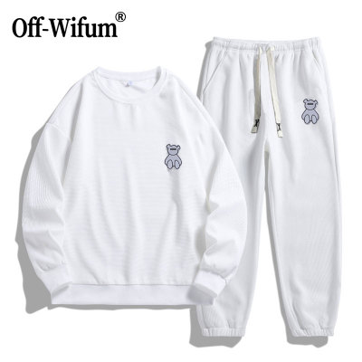 OFF-WIFUM2023外套男秋冬新款青少年男女潮流帅气高中大学生套装1