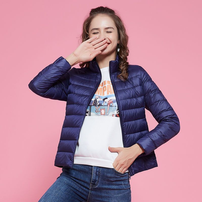 Off-season clearance plus size women's short Korean style down jacket