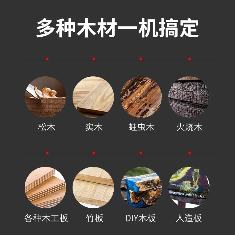 电动刨木机刨子手提电刨木工刨电刨子家用多功能小型木工工具万用-图2