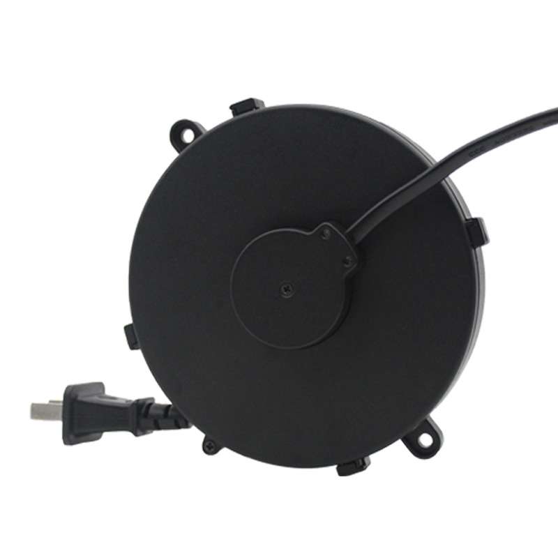 2芯电源线卷线器家电电器延长线移动收线盘电风扇自动伸缩绕线盘 - 图2