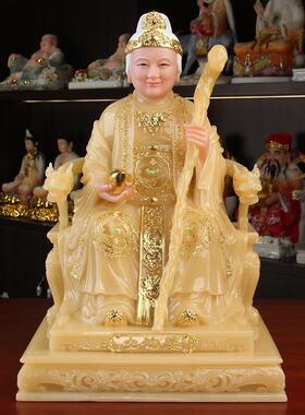 汉白玉土地公土地婆神像土地爷爷土地奶奶奶福德正神佛像一对一套