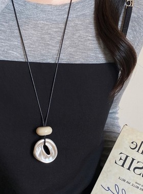 韩系简约不规则几何项链