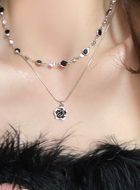 【全店拍三付二】双层山茶花项链