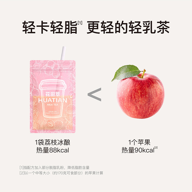 花田萃奶茶茉莉雪芽黄油咸奶茶茉莉奶绿奶茶粉便携袋装奶茶粉冲饮,淘宝优惠券,粉丝福利购,淘宝优惠卷