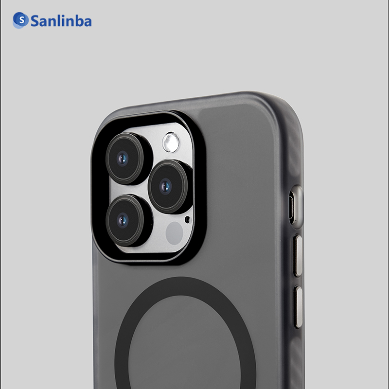 Sanlinba适用苹果iPhone15ProMax手机壳MagSafe磁吸磨砂肤感透明14Pro保护套新款高级感简约防摔13ProMax - 图3