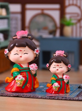 新中式家居装饰品唐小环仕女摆件2.0大号国潮古风摆件卧室玄关