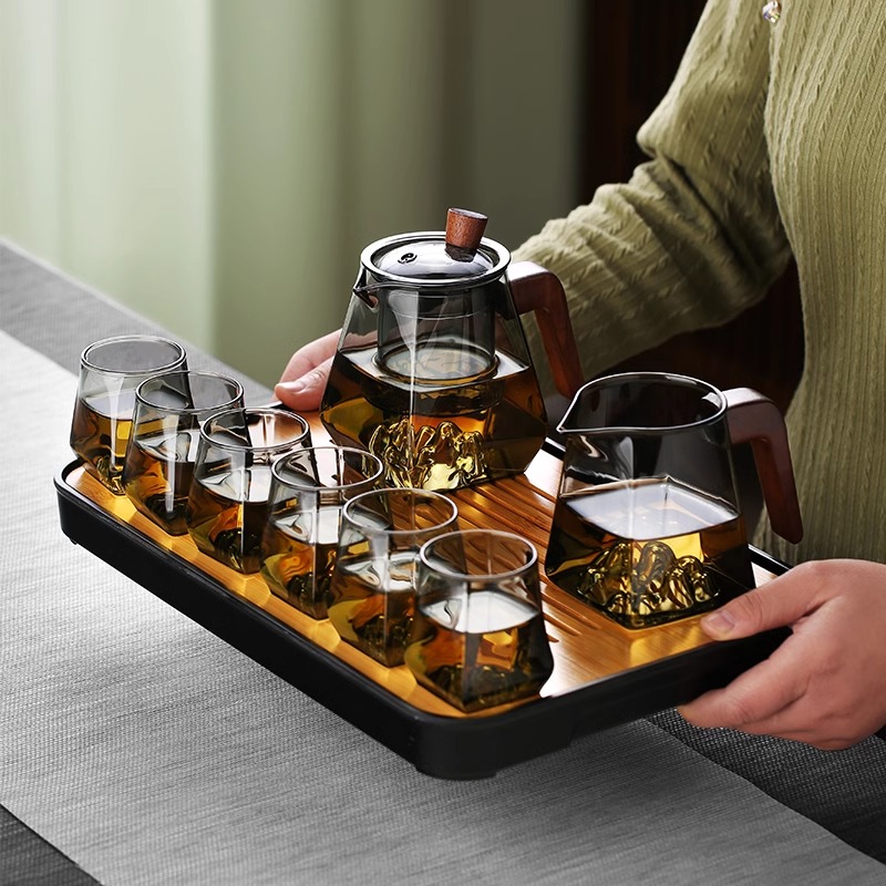 玻璃茶壶单壶耐高温茶水分离过滤茶具家用可明火煮茶器泡茶壶套装