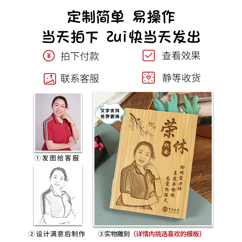 实用光荣退休纪念品定制摆件送领导教师医生同事荣休礼物创意留念-图2