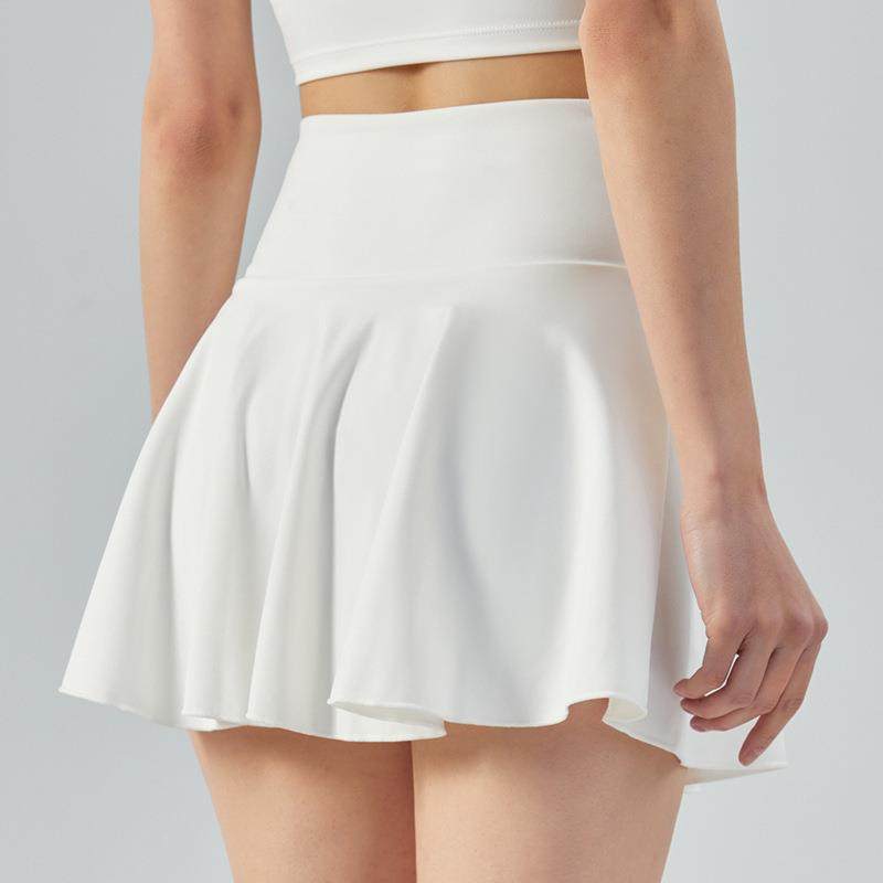 春夏假两件瑜伽短裙波浪裙摆高腰收腹沙滩裙户外运动健身网球裙女,淘宝优惠券,粉丝福利购,淘宝优惠卷